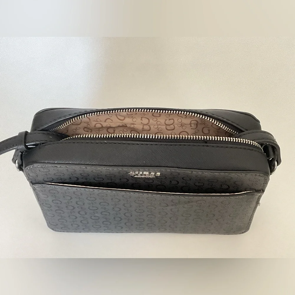 Guess Charcoal Logo Crossbody Bag - Picture 2 of 10